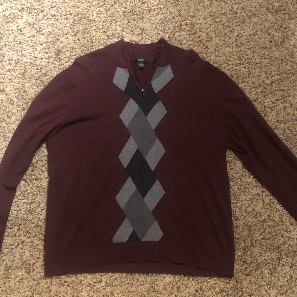 Alfani Maroon Sweater